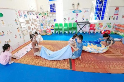 Học sinh mẫu giáo Trường Mầm non Sơn Ca “Rèn kỹ năng tự phục vụ cho trẻ – hành trang đầu đời của sự tự lập”