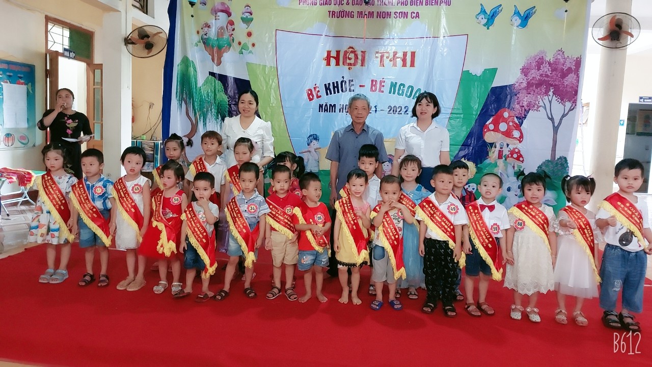 TRƯỜNG MẦM NON SƠN CA TỔ CHỨC   HỘI THI  “BÉ KHỎE – BÉ NGOAN” NĂM HỌC 2021 – 2022