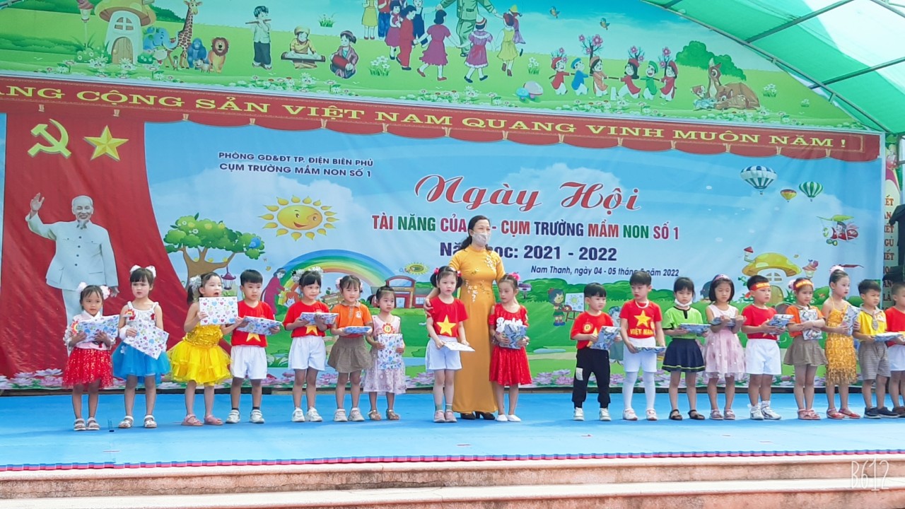 TRƯỜNG MẦM NON SƠN CA  THAM GIA "NGÀY HỘI TÀI NĂNG CỦA BÉ" CỤM TRƯỜNG SỐ 1,  NĂM HỌC 2021 - 2022